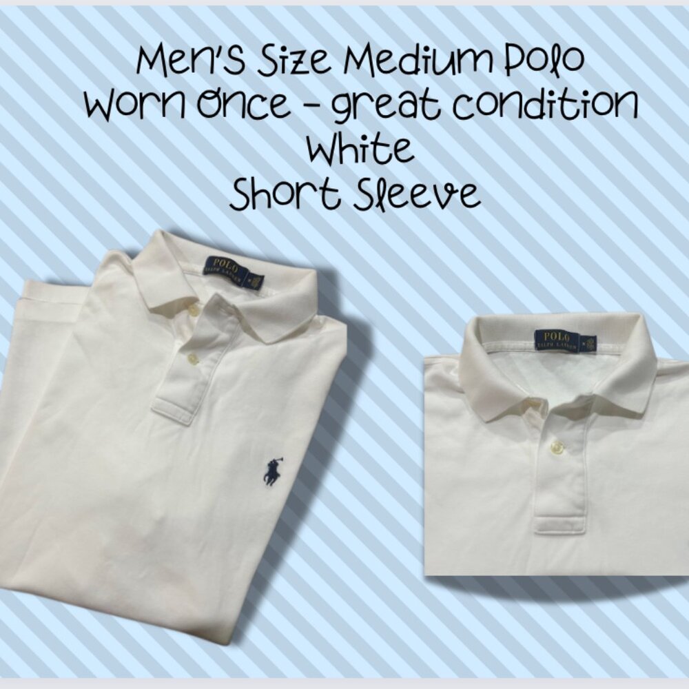 Polo Short Sleeve White Shirt